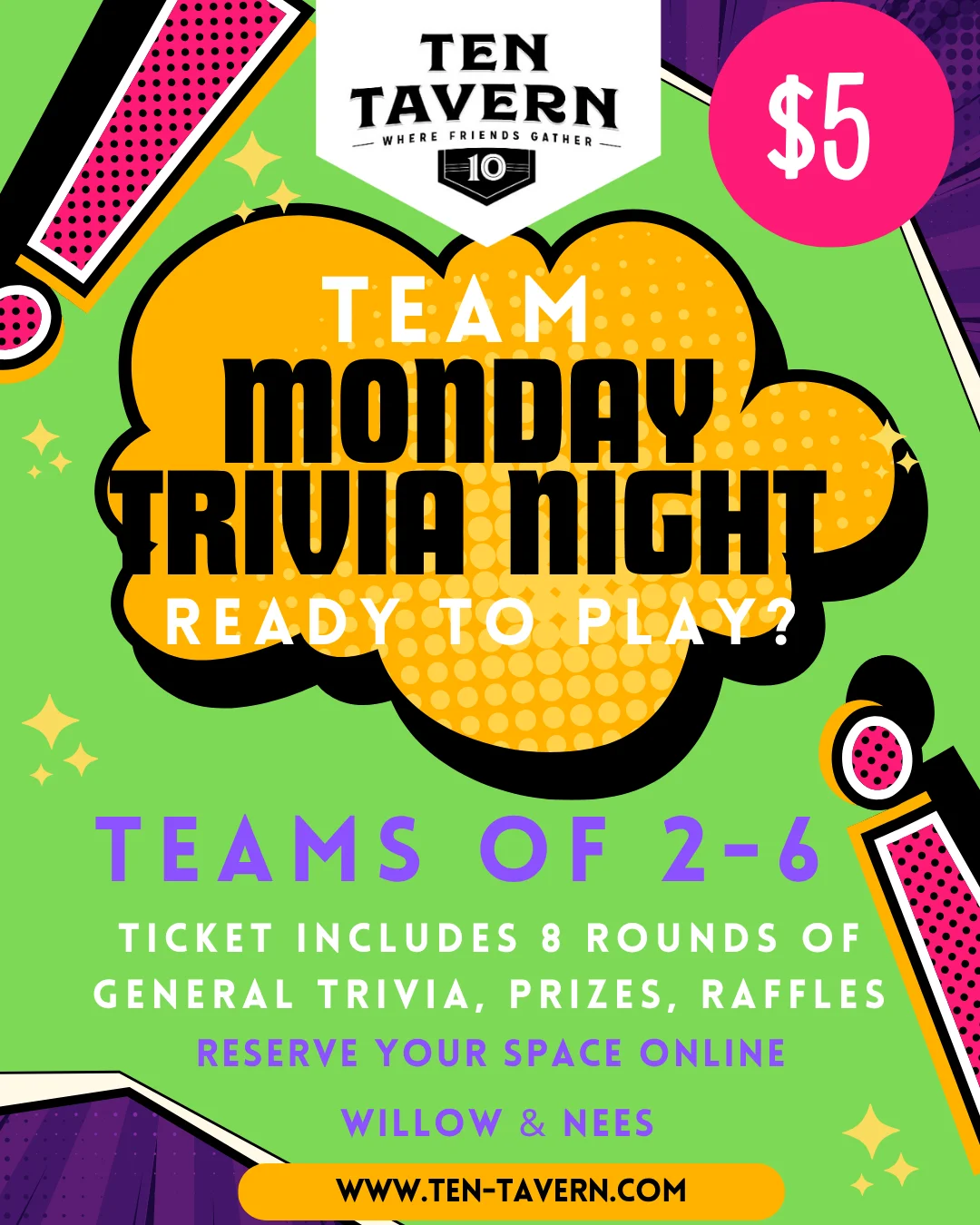 General Trivia Monday Nights