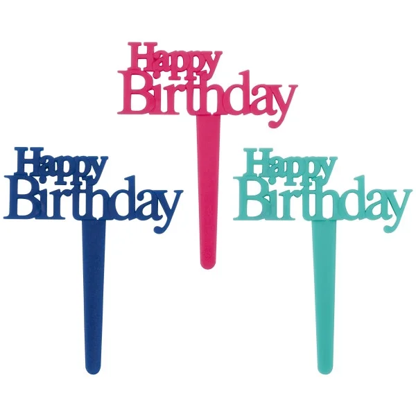 HBD Navy cupcake topper