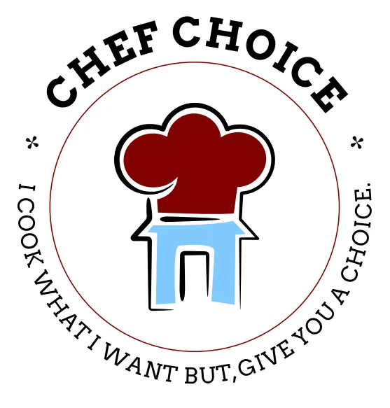 Chef Choice logo featuring a chef hat and playful design