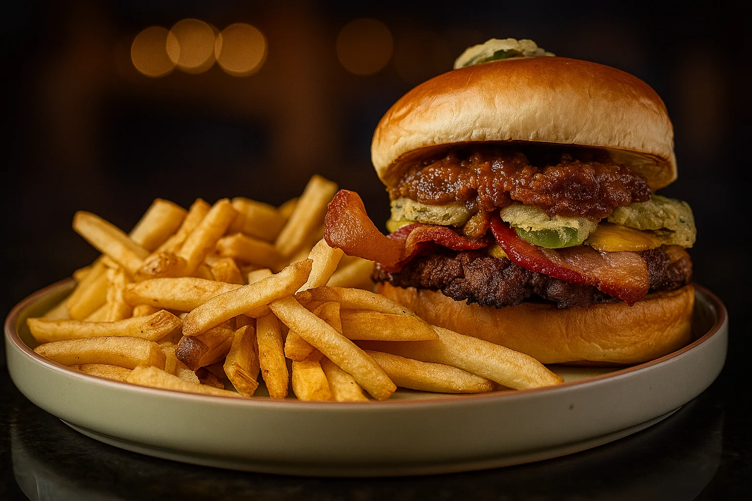 Fried Pickle Burger