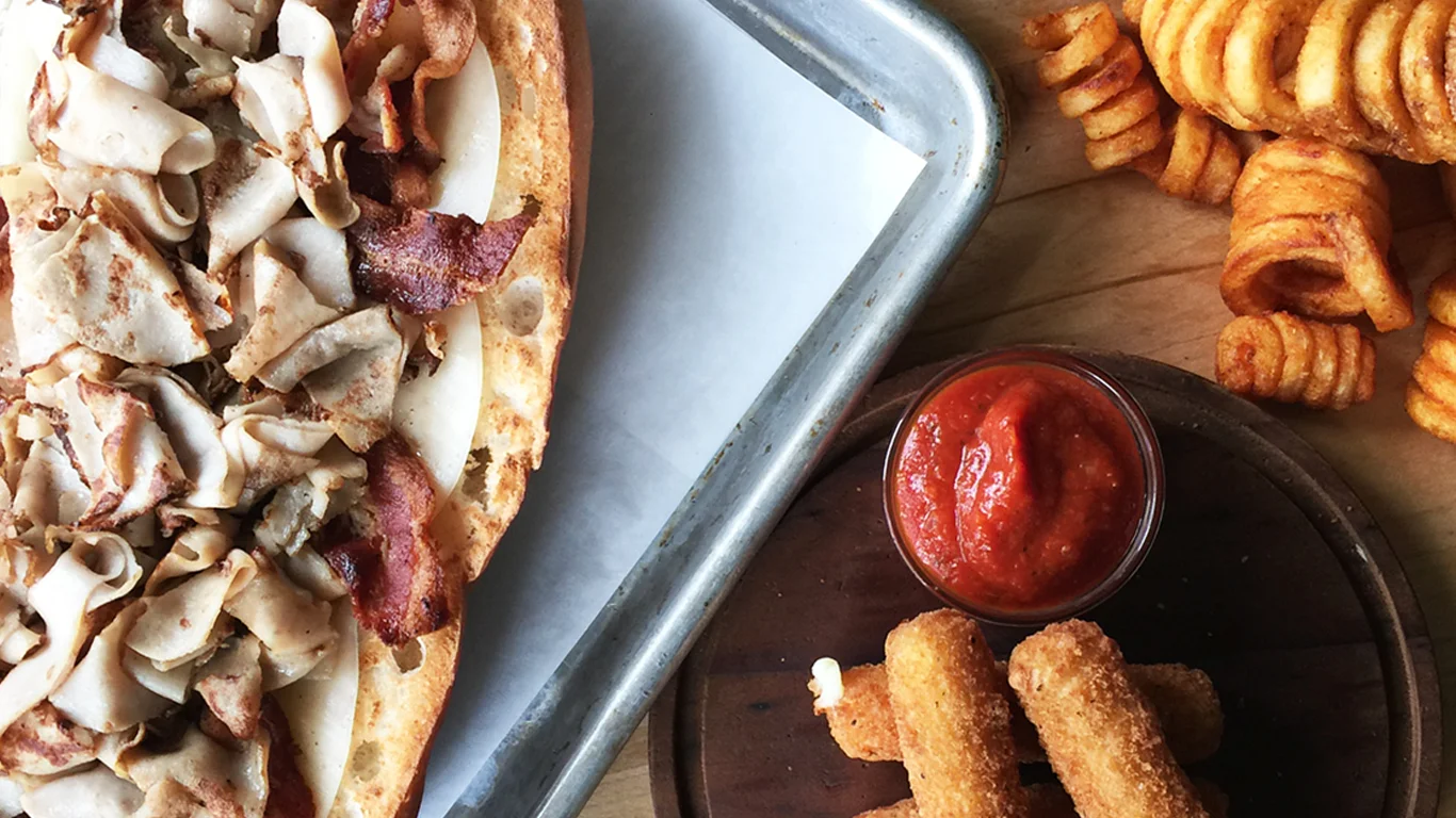 Italian beef sandwich with crispy fries