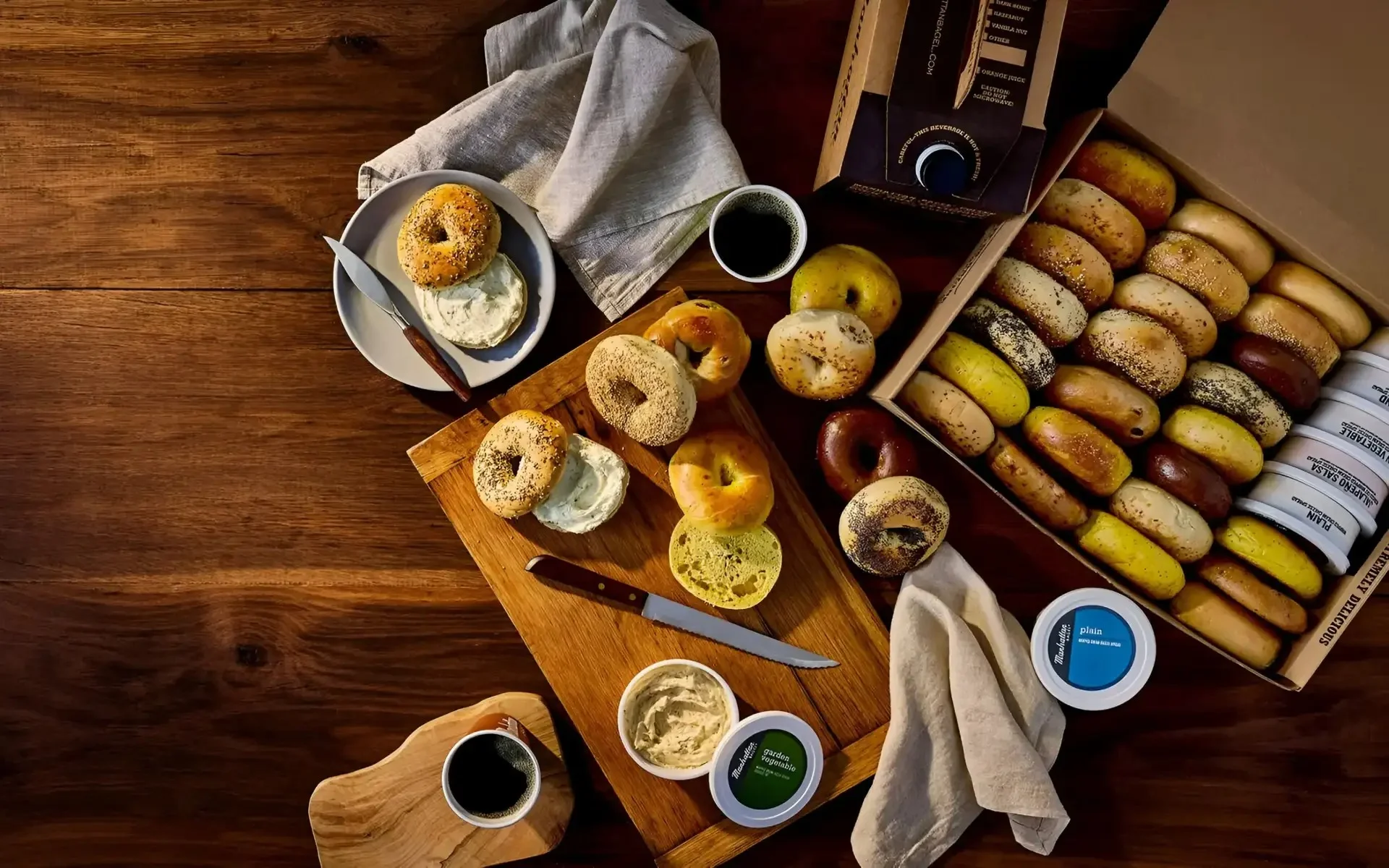 Delicious gourmet burger with fresh toppings on a wooden table