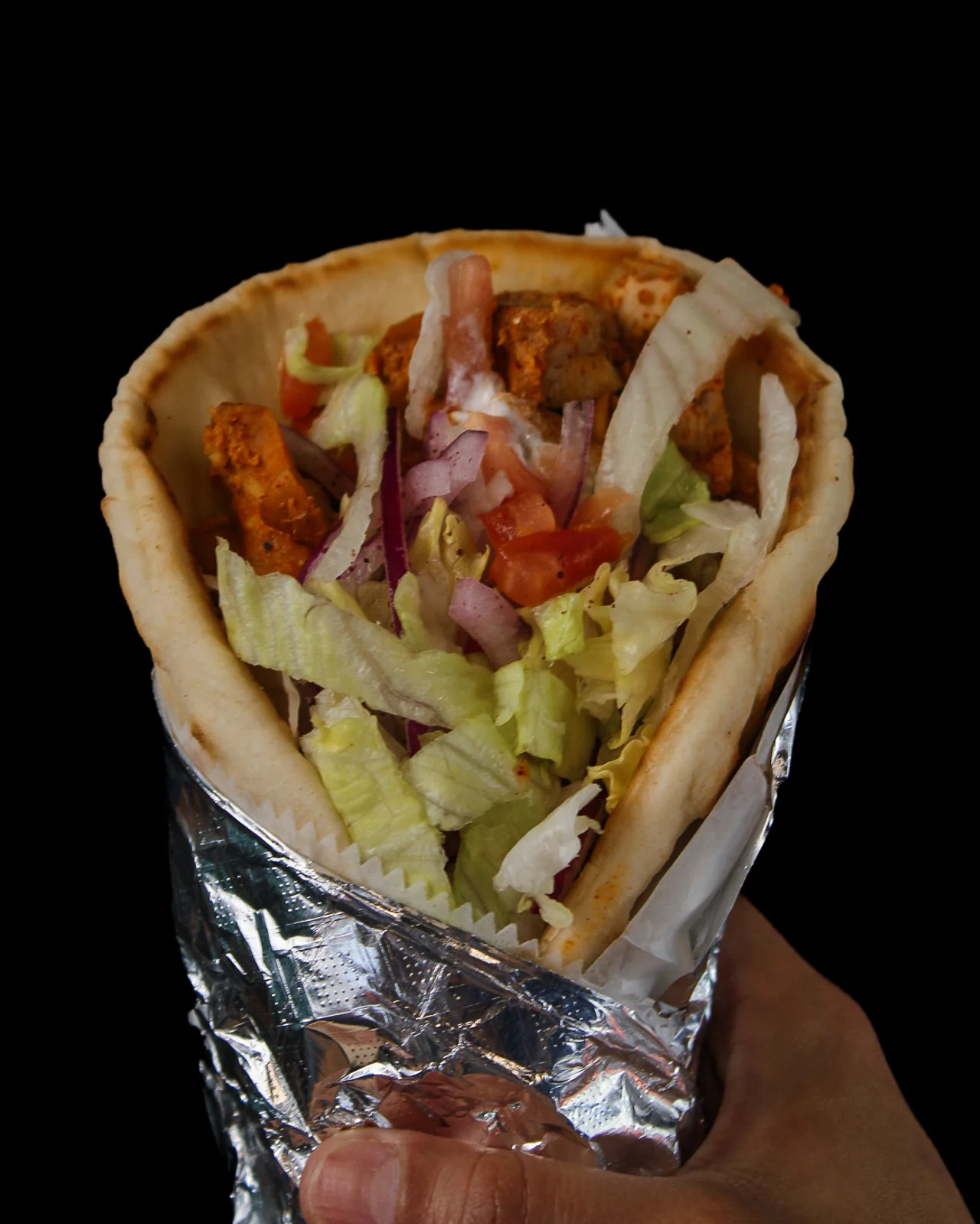 A gyro taco
