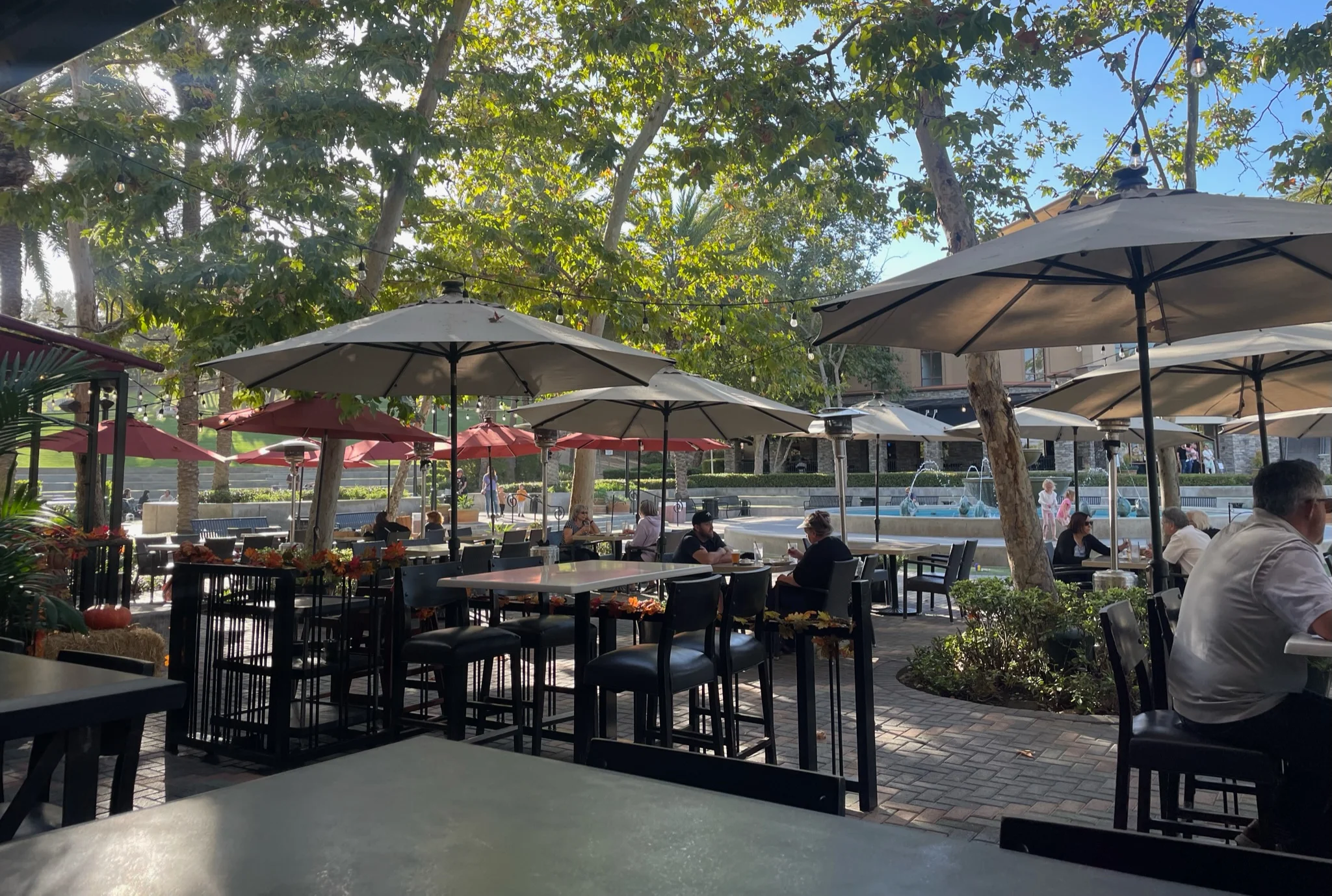 Image of Al fresco fountain patio