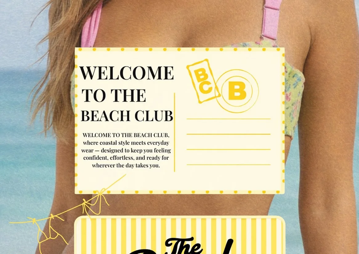 Welcome to The Beach Club with coastal style and vibrant colors