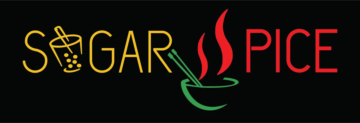 Logo of Sugar & Spice restaurant featuring vibrant colors and culinary symbols