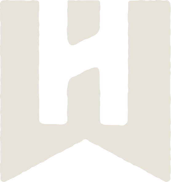 Stylized logo featuring the letter H