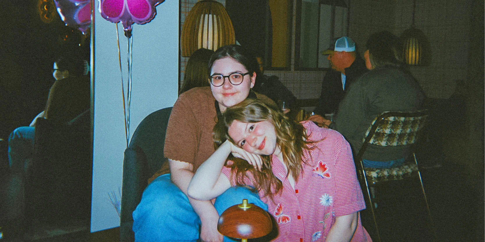 Two friends enjoying 