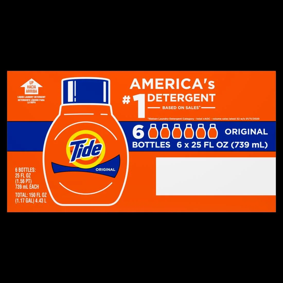 Tide Liquid Laundry Detergent, Original, 19 loads, 25 fl oz, HE Compatible