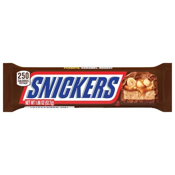 Snickers Chocolate Candy Snacks Full Size Bar