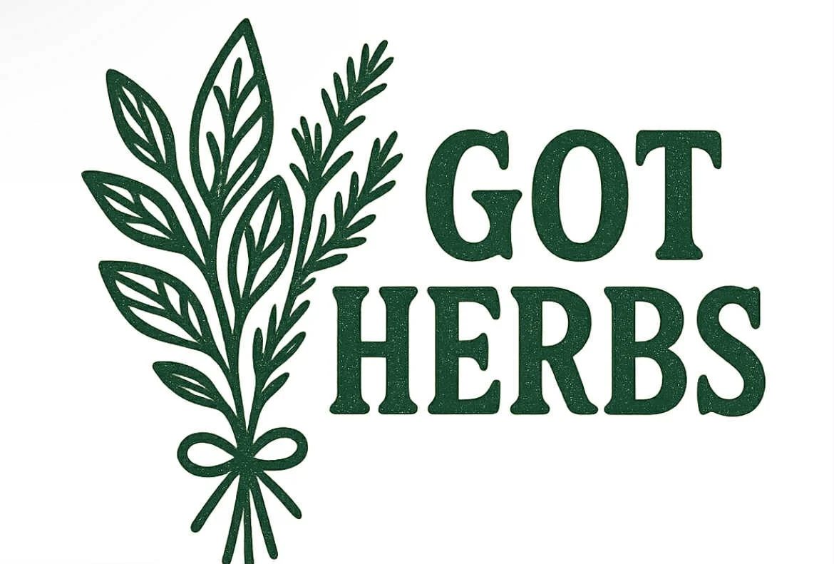 Illustration of herbs with the text 'Got Herbs'