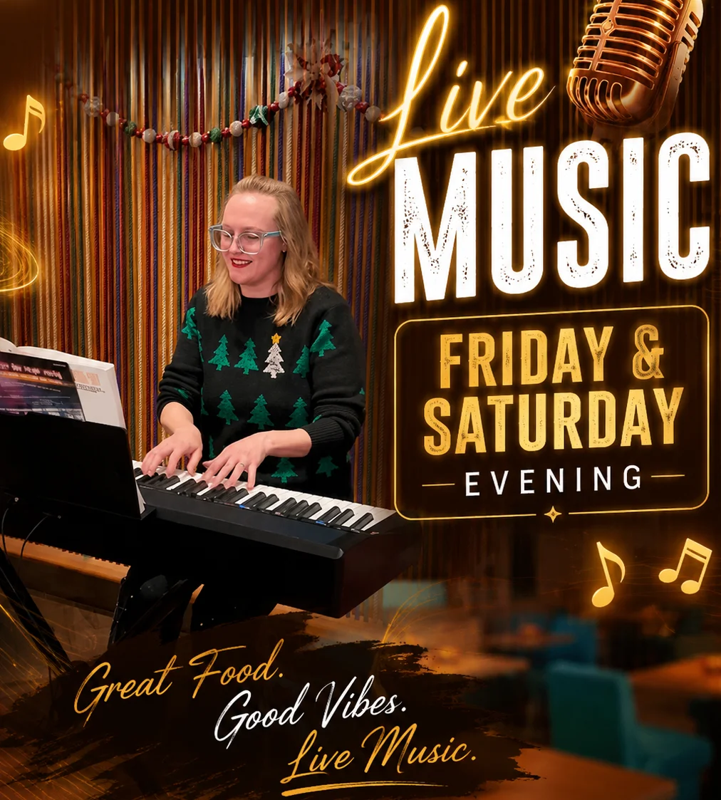Live music performance at Silk N Spice restaurant