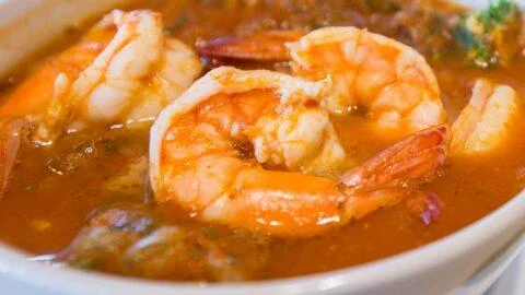 Caldo de Camaron a la Mexicana