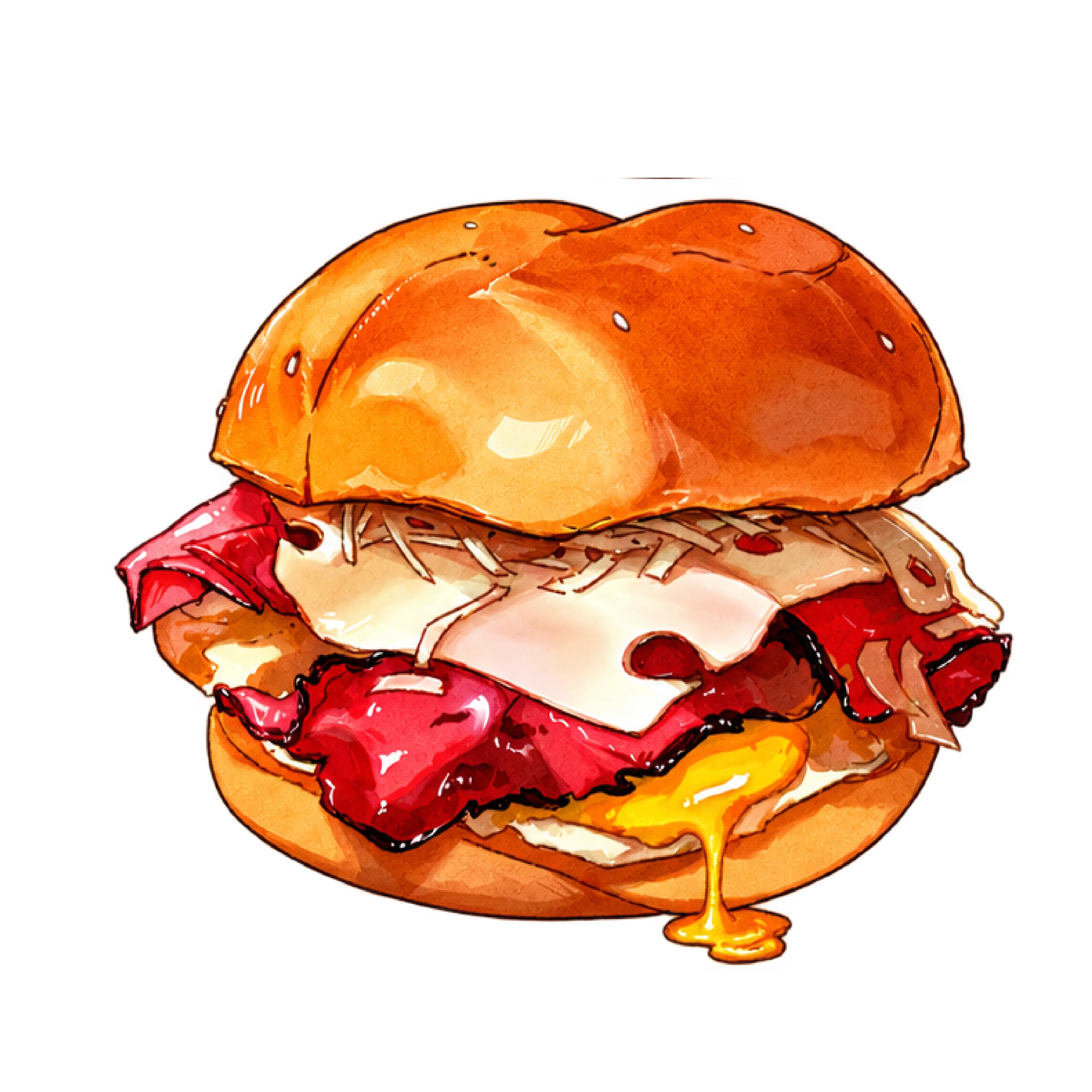 Artisan burger with a toasted bun and fresh toppings