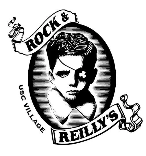 Logo of Rock & Reilly's restaurant in USC Village