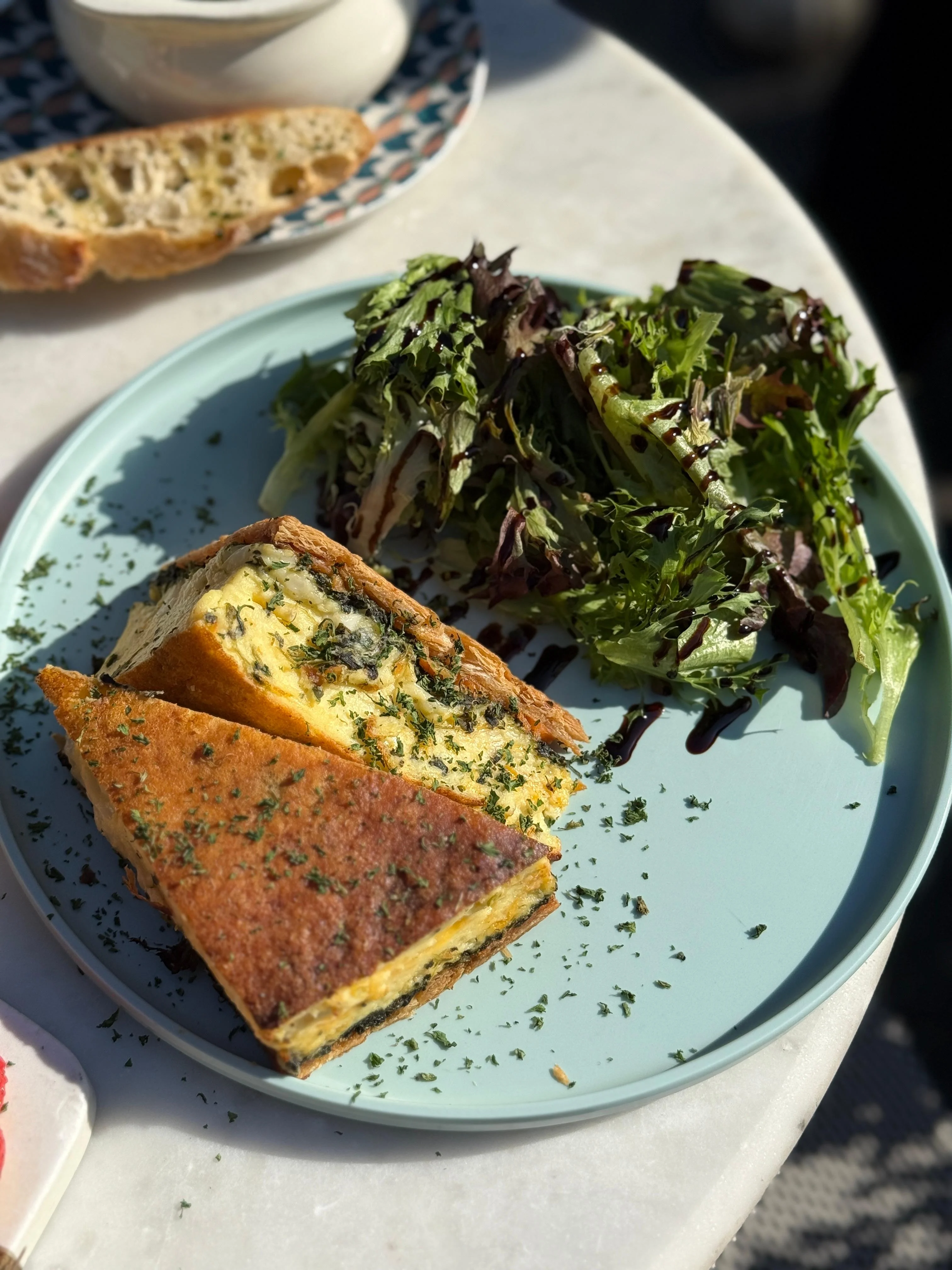 Salmon & Spinach Quiche