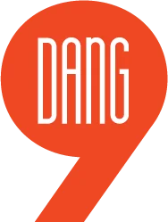 A stylized logo featuring the word 'DANG' in bold, white letters against a vibrant orange background, with the number '9' integrated into the design.