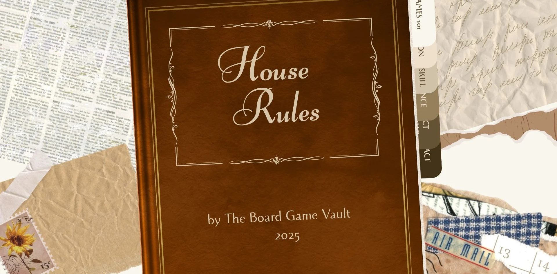 Cover of 'House Rules' board game book by The Board Game Vault