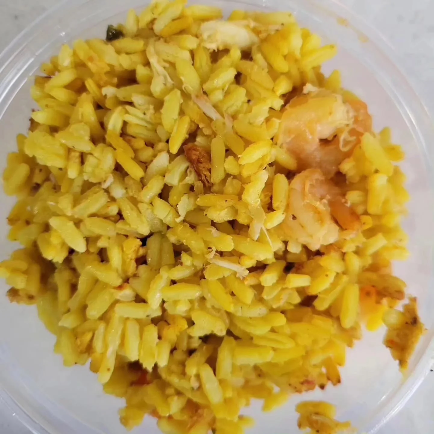 Doz DHR's Seafood fried rice seasoned to perfection