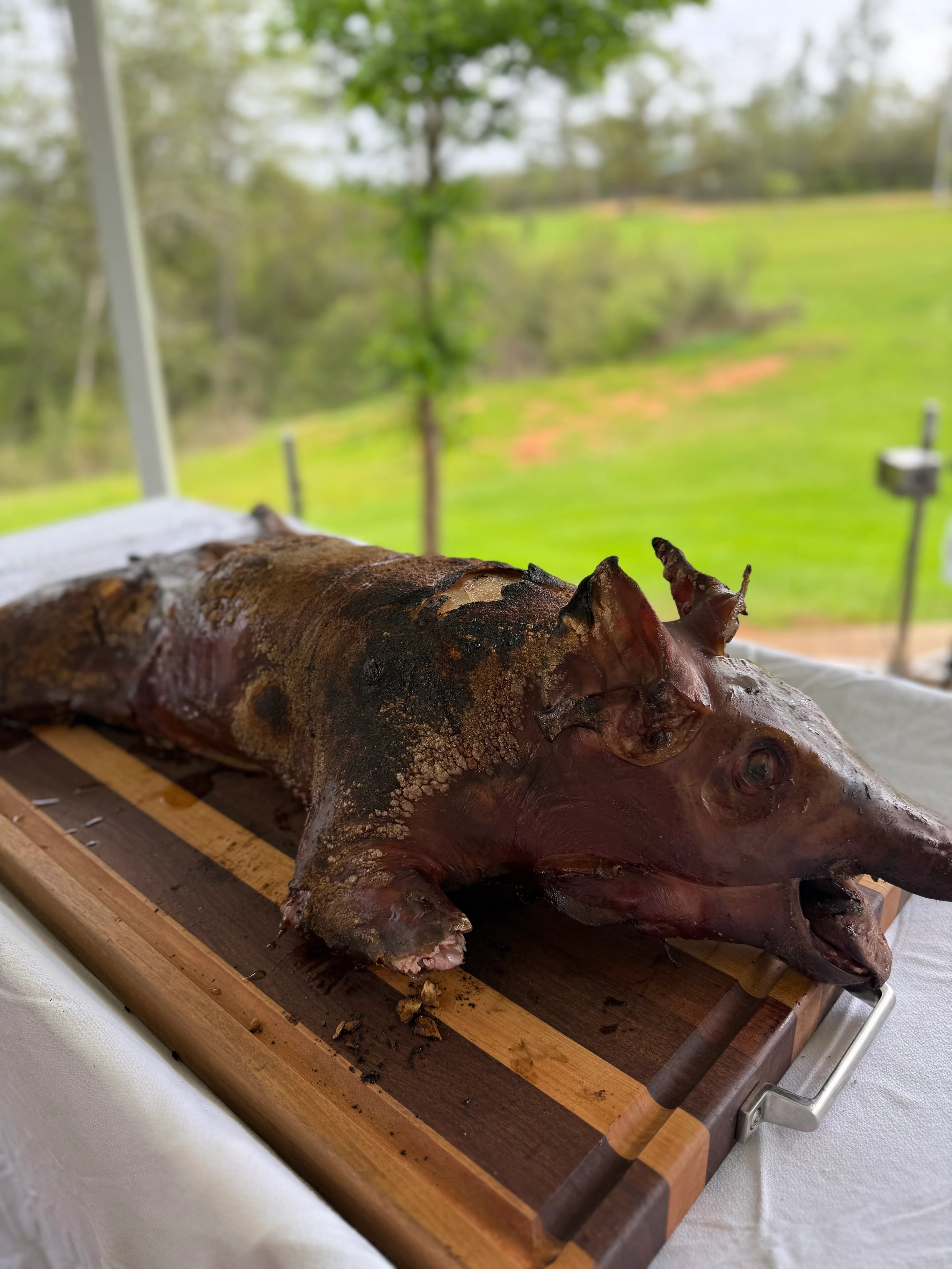 whole pig roasted