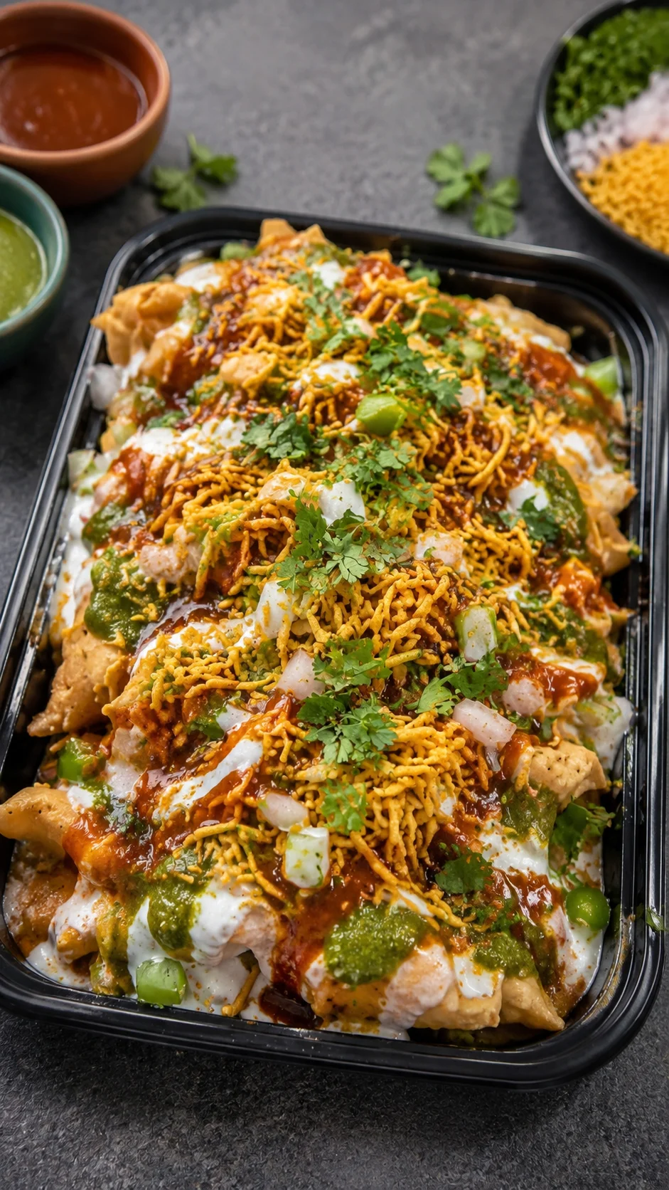 Chole Samosa Chaat