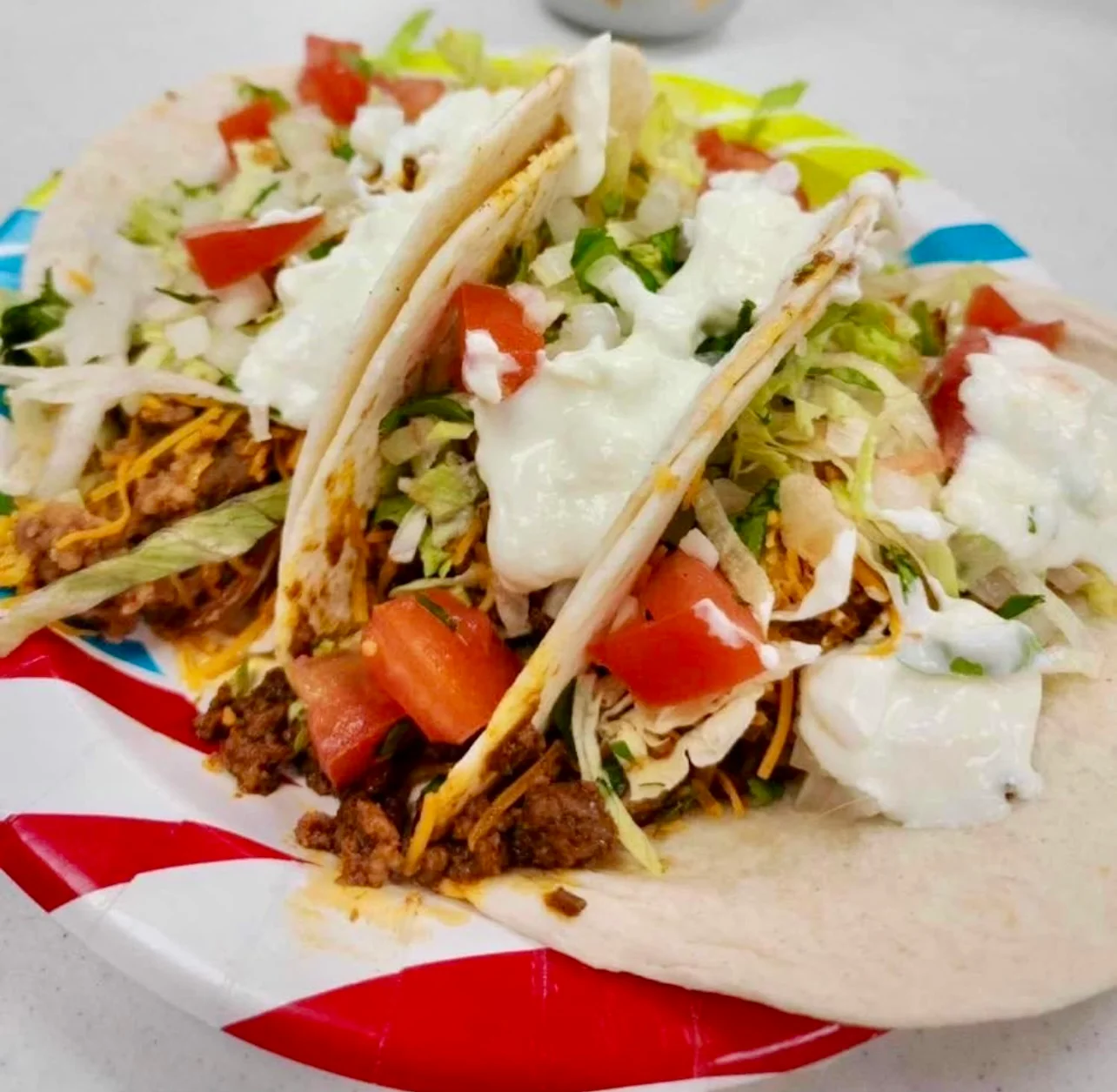 Delicious Mexican tacos with seasoned meat and fresh toppings
