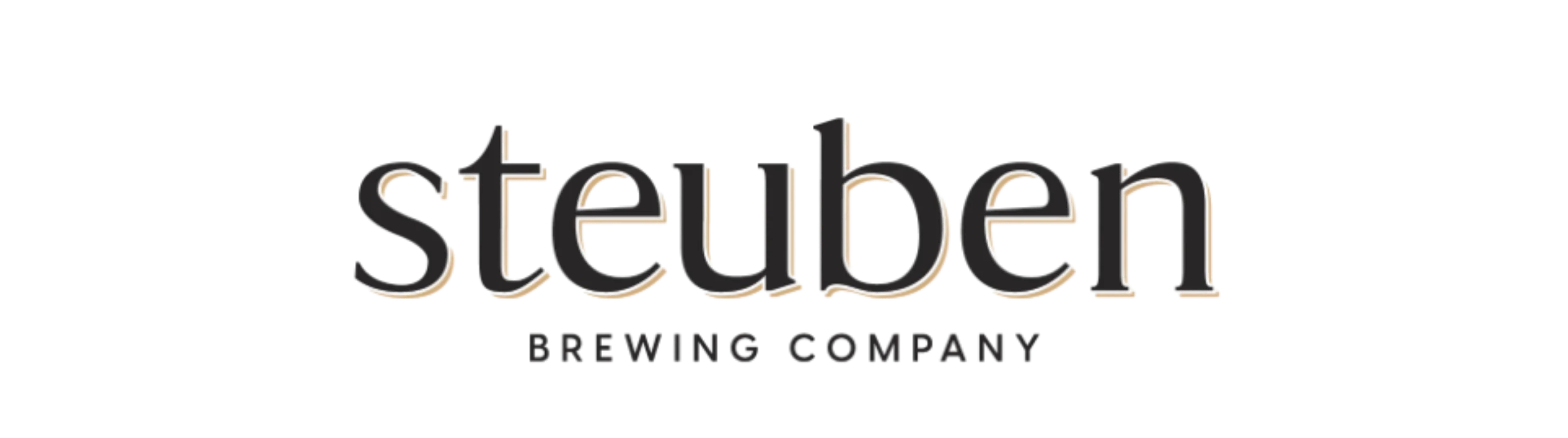 Steuben Brewing Company logo on a black background