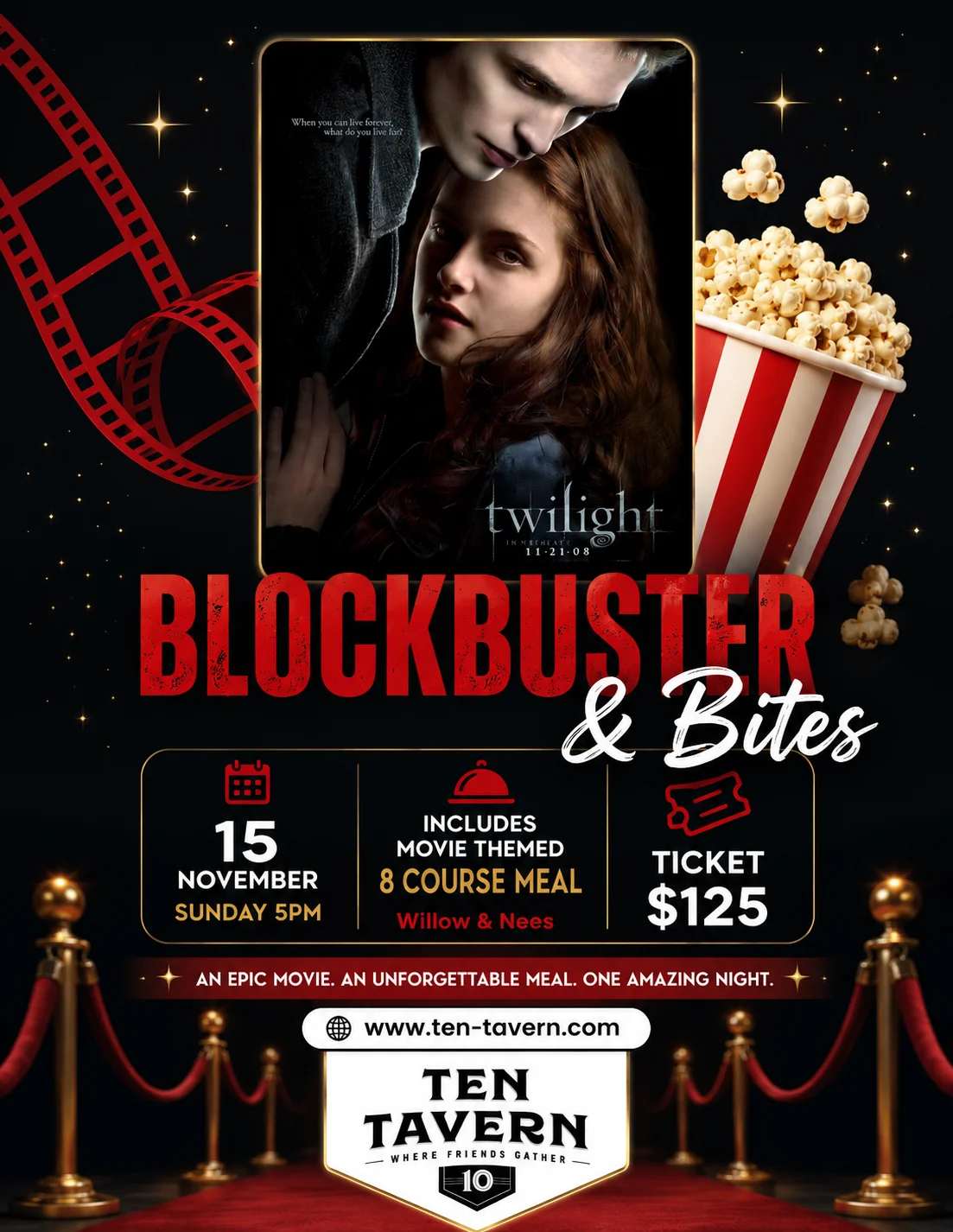 Twilight themed dinner night