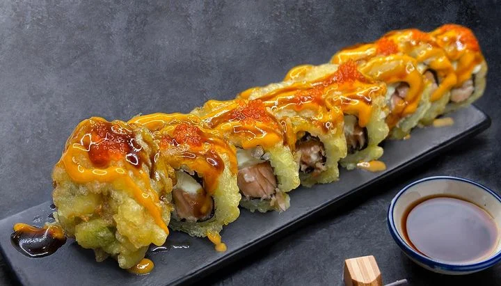 Fried sushi roll from Botan Sushi Japanese Restaurant in Irvine, Vegas.