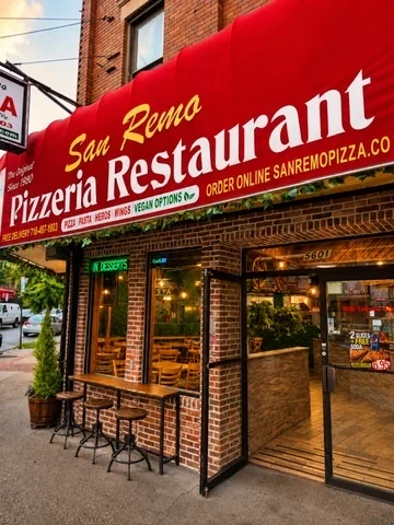 San Remo storefront at 56-01 Myrtle Avenue in Ridgewood