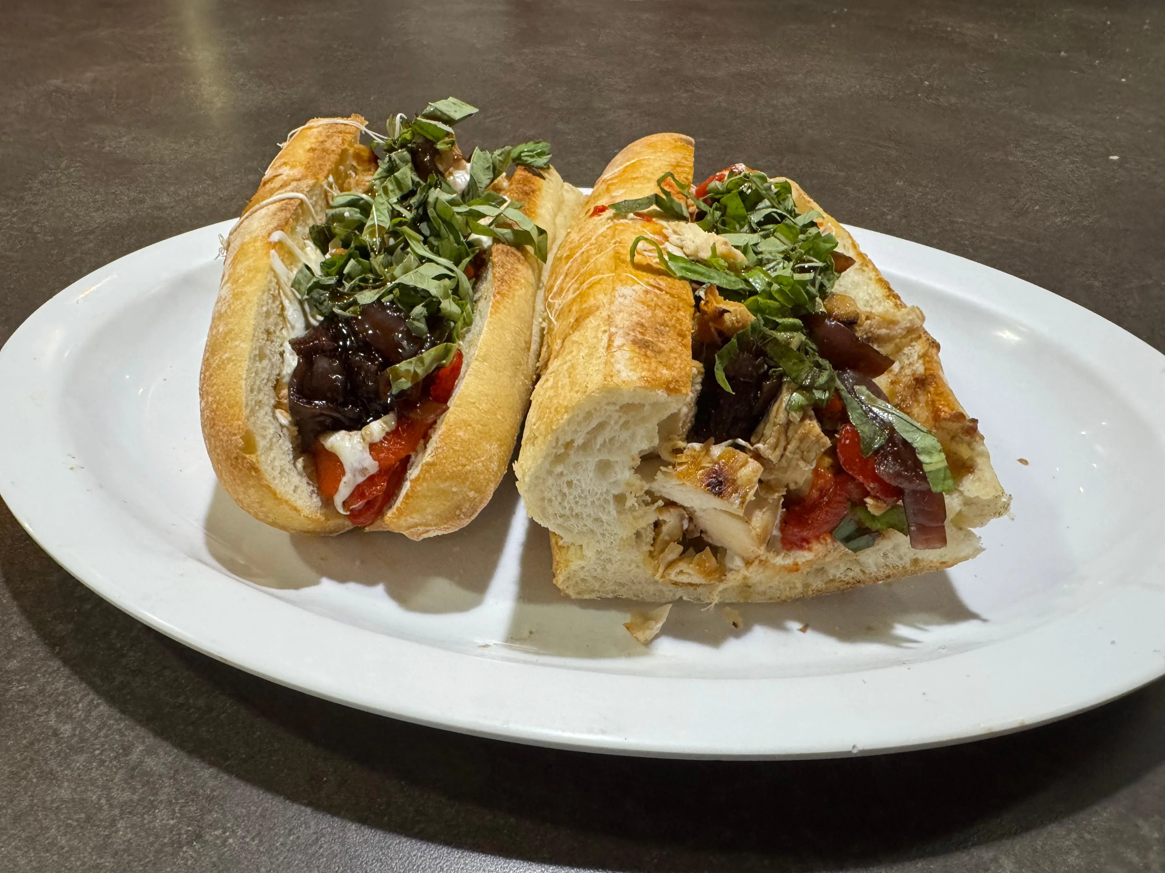 12in Grilled Chicken & Roasted Peppers Hero