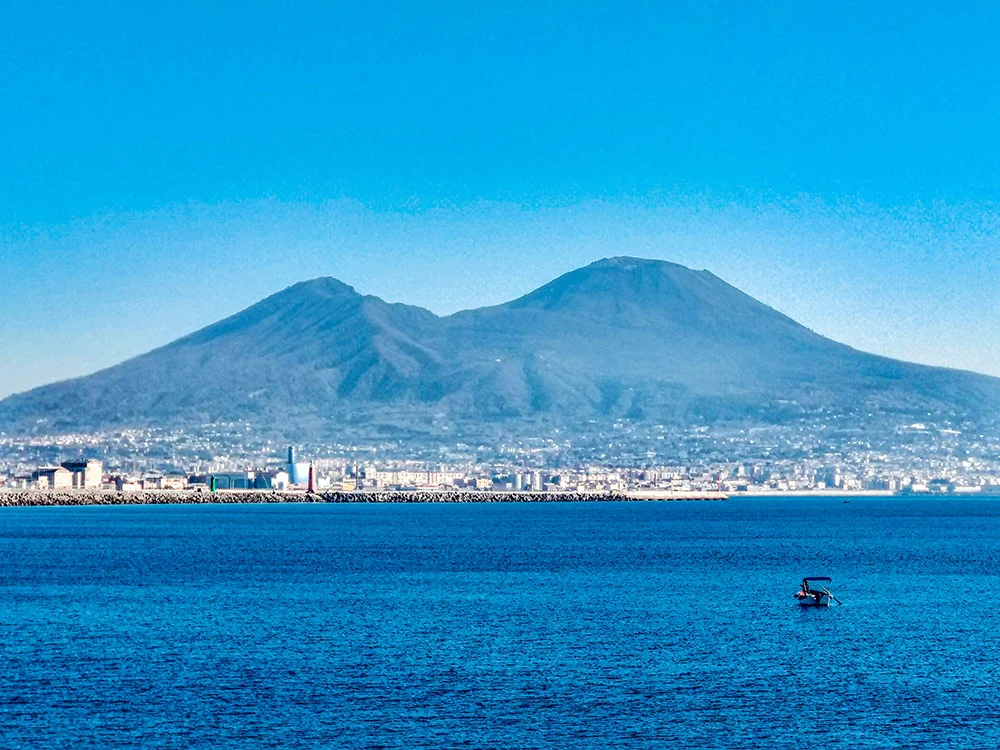 Scenic mountain landscape overlooking Naples