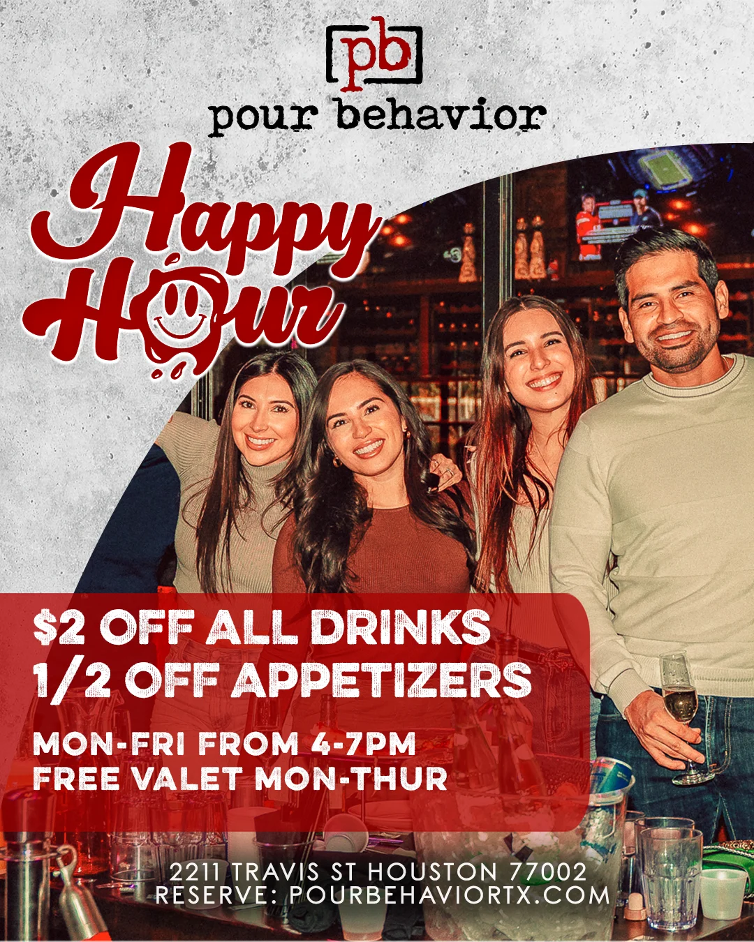 Weekly restaurant specials menu featuring tacos, steaks, and brunch offerings