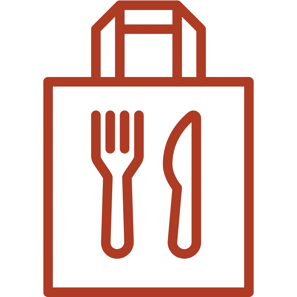 A takeout icon