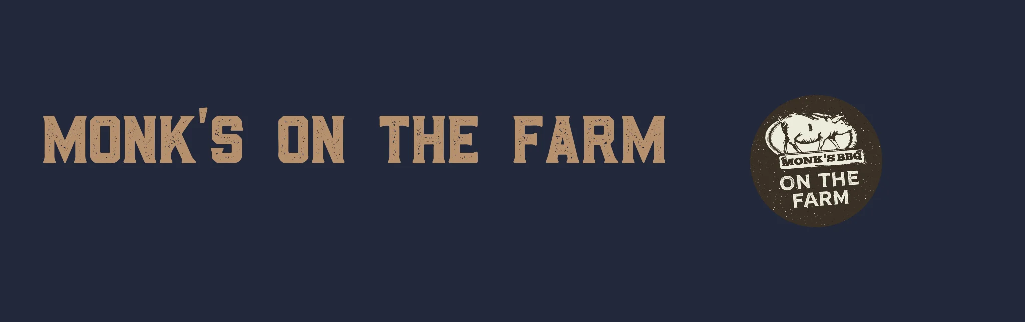 Logo of Monk's on the Farm BBQ restaurant