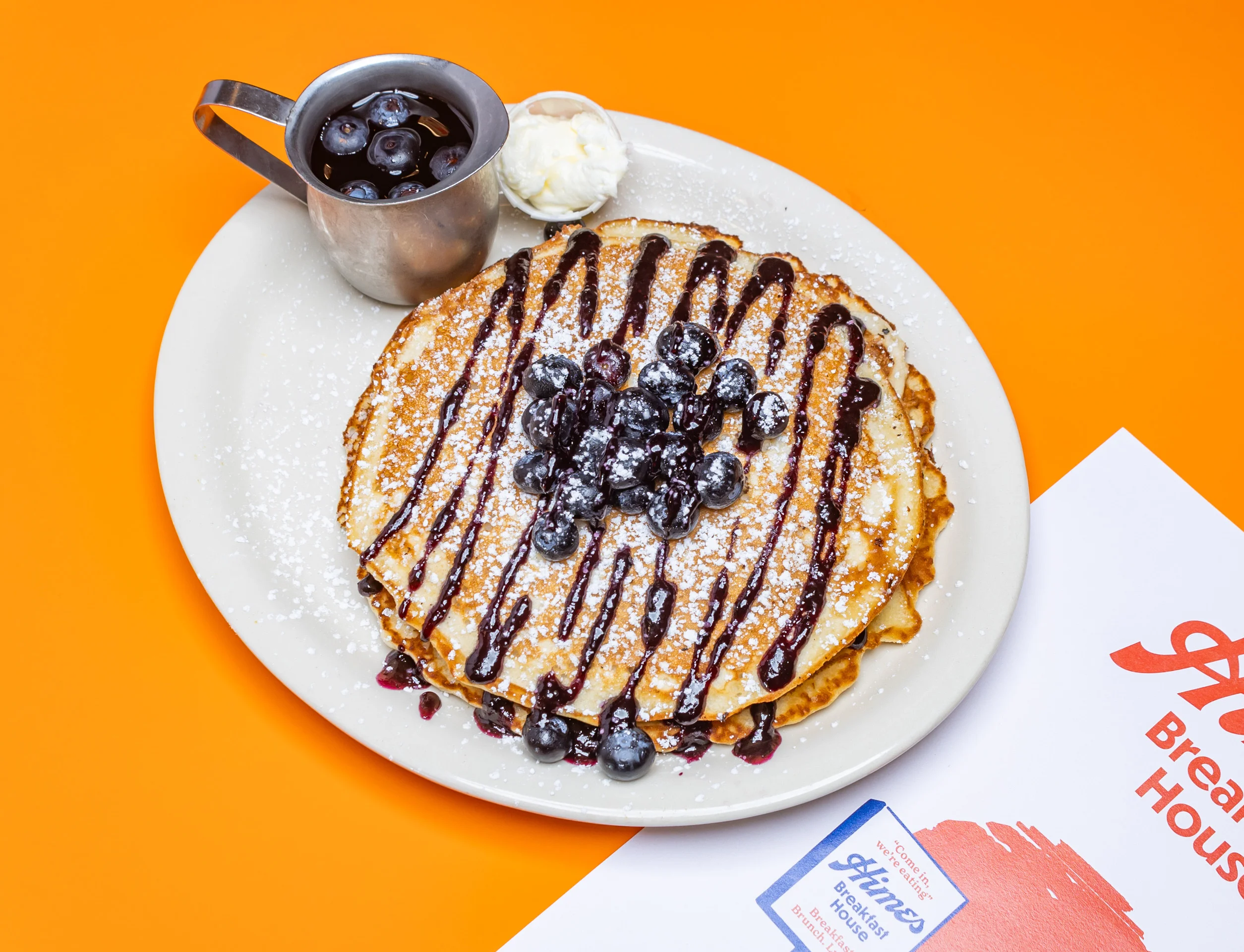 himes breakfast house blueberry pancakes