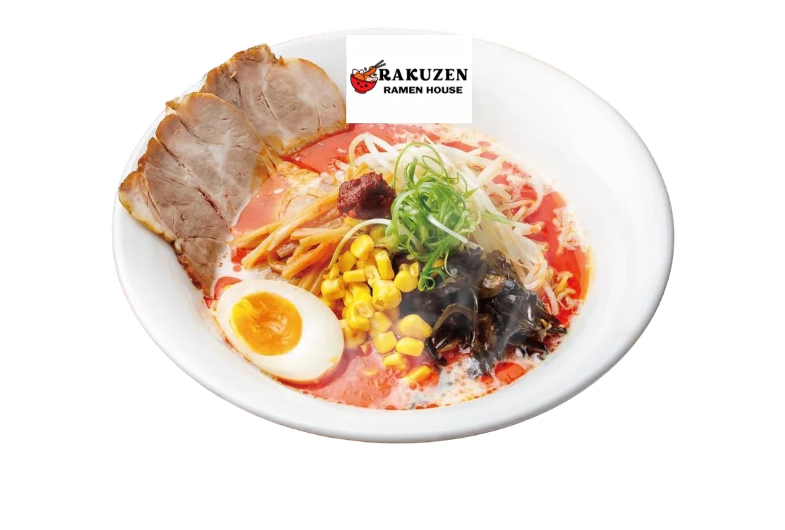 Spicy Japanese ramen with chashu pork and soft-boiled egg