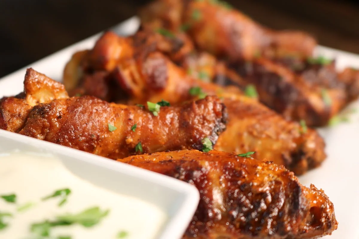 A plate of appetizers