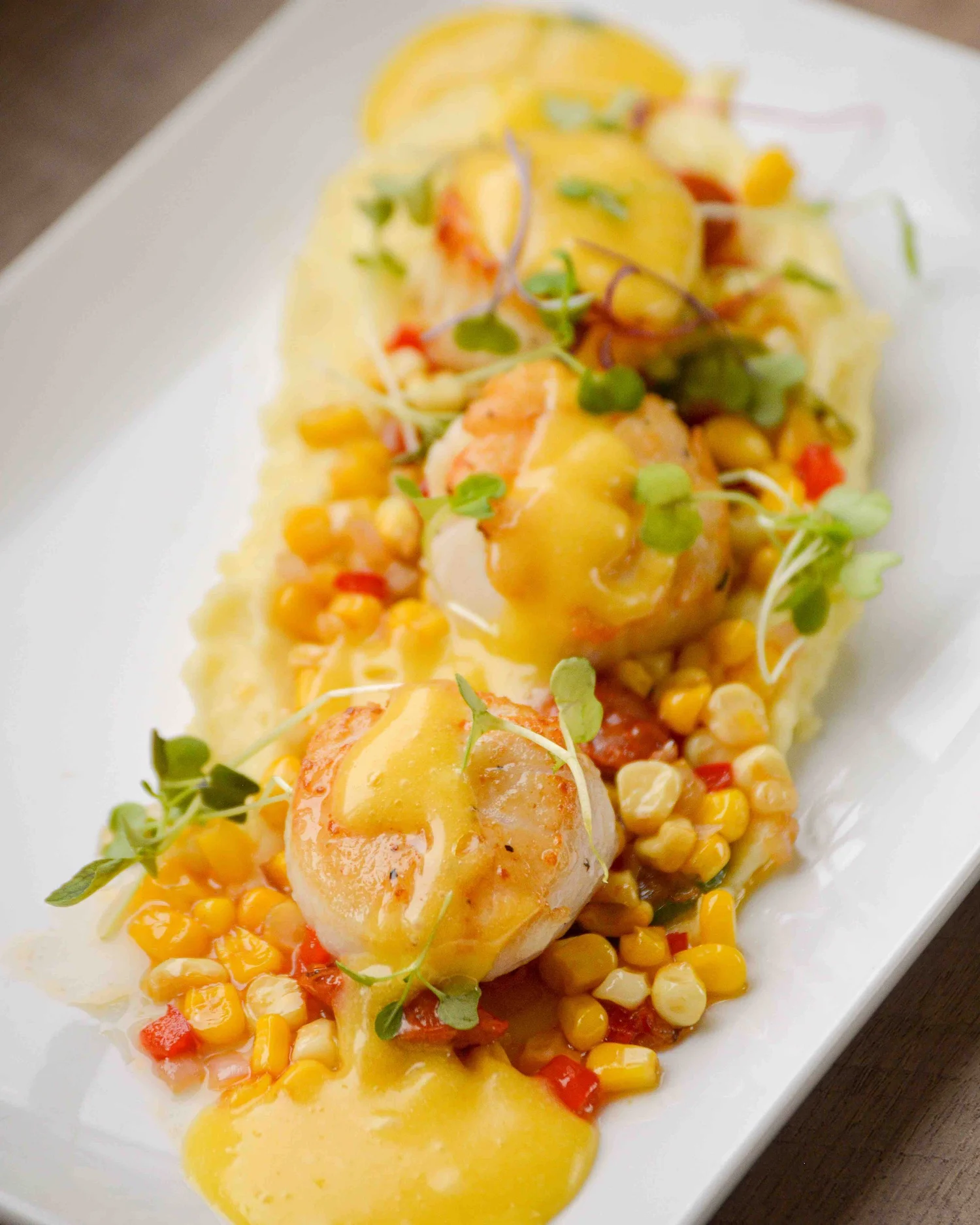 A colorful dish of food close-up, Jambalaya