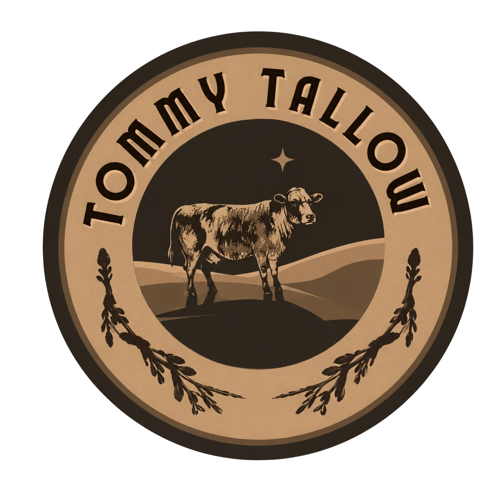 Logo of Thomas Tallow Co. featuring grass-fed organic branding