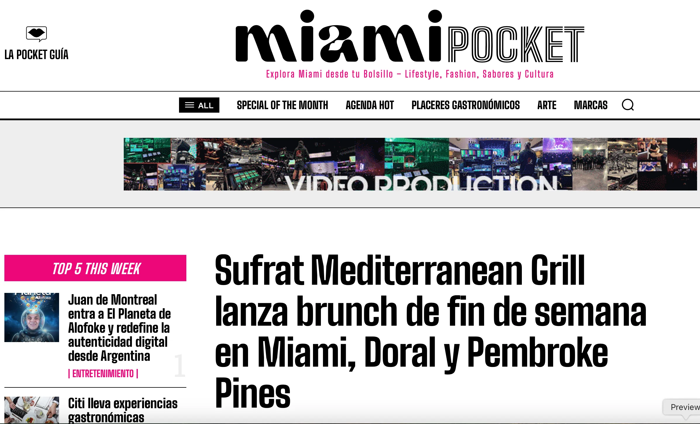 Sufrat Mediterranean Grill lanza brunch de fin de semana en Miami, Doral y Pembroke Pines