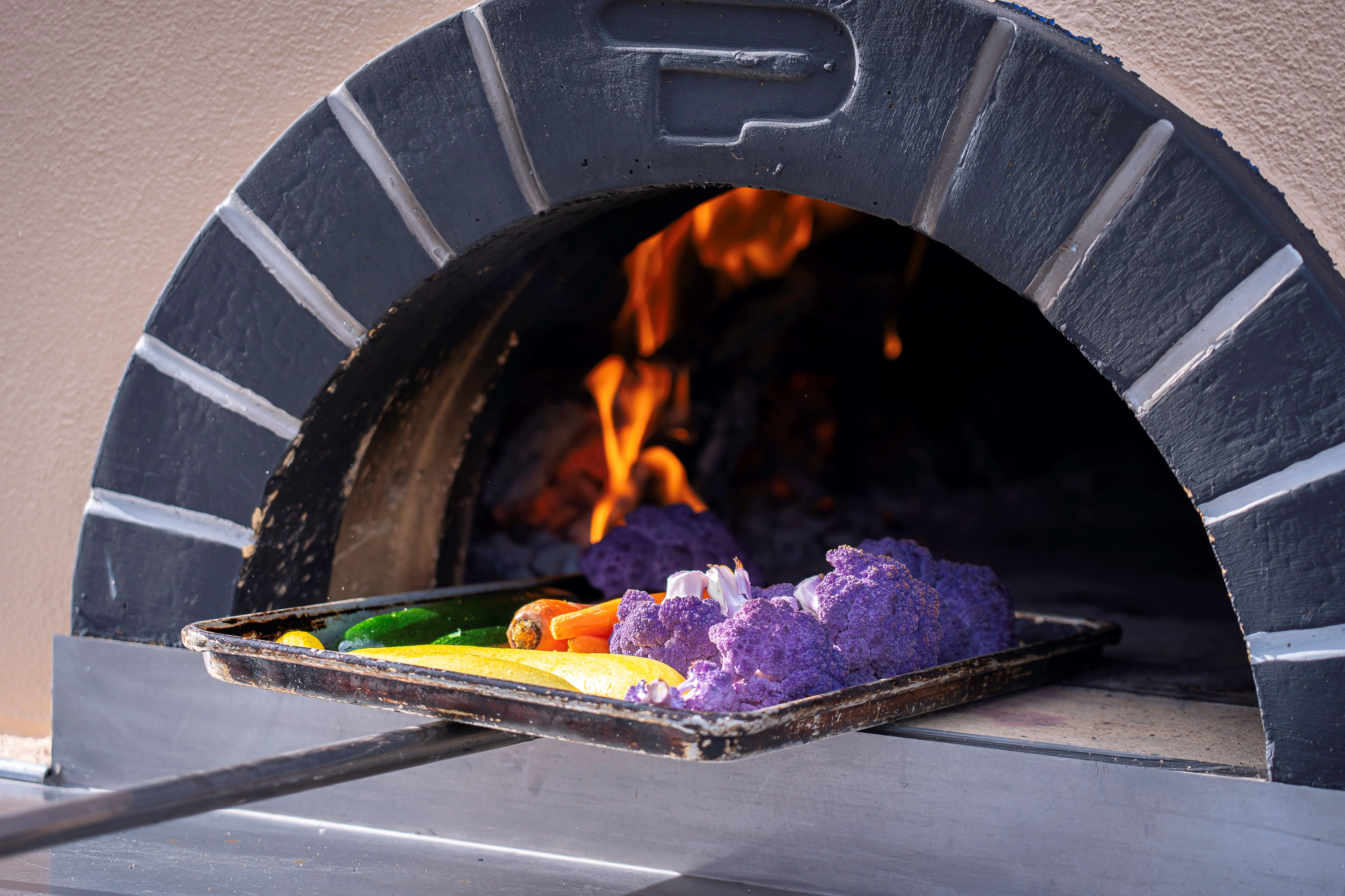 Denver Catering, Wood-fired over, Roasted vegetables