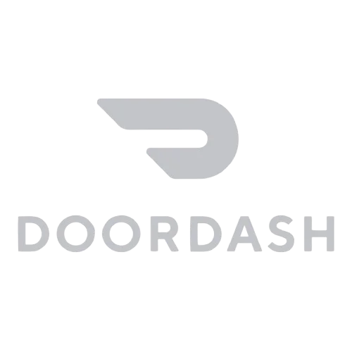 DoorDash logo representing food delivery service