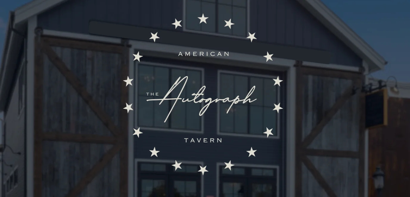 Exterior view of The Autograph Tavern with rustic charm