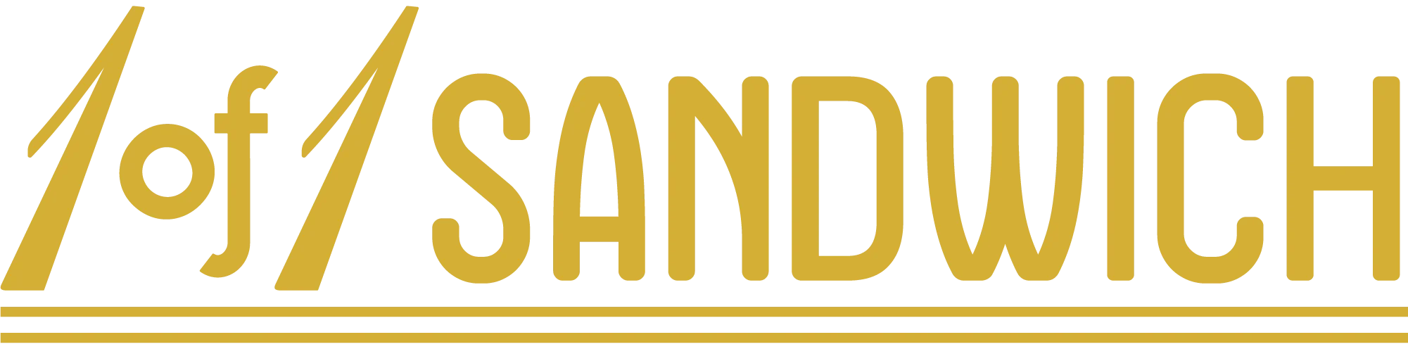 Logo of 1 of 1 Sandwich, a unique sandwich shop