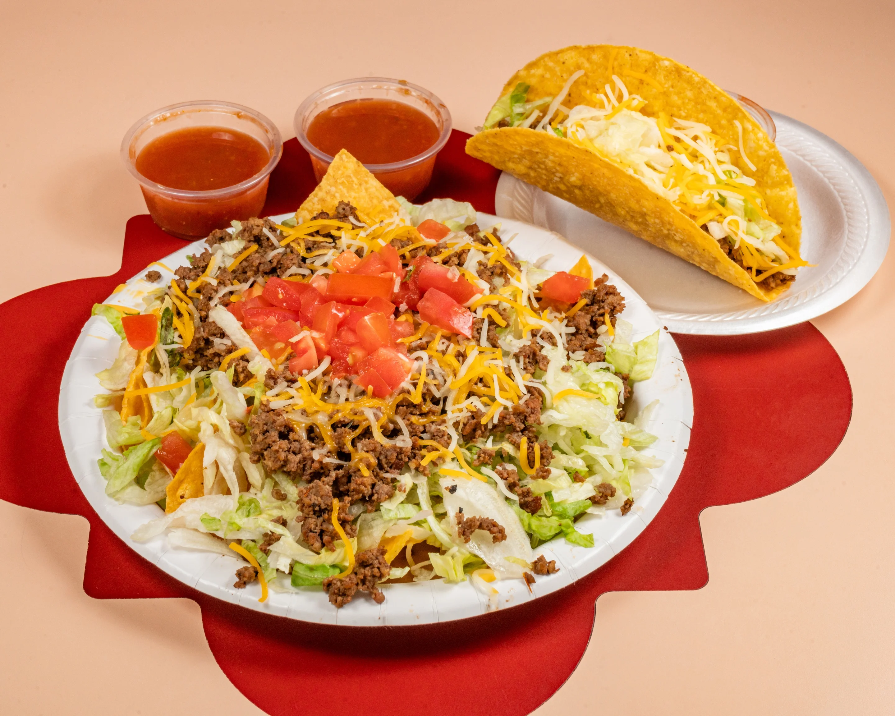 A plate of authentic nachos with all the toppings