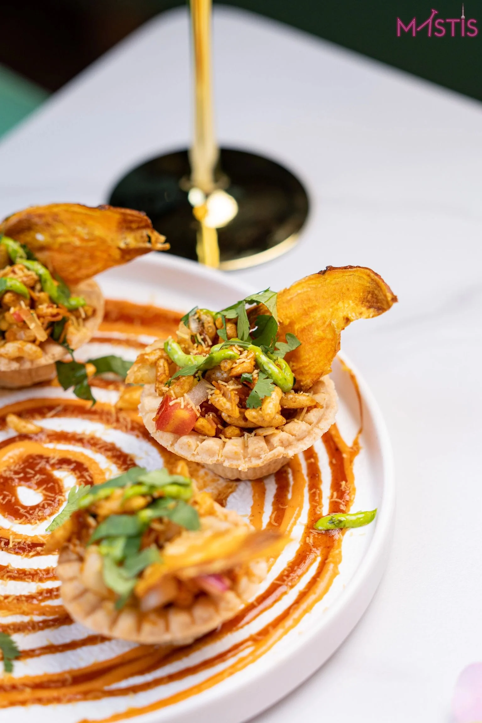 A beautifully plated dish showcasing vibrant colors and fresh ingredients.