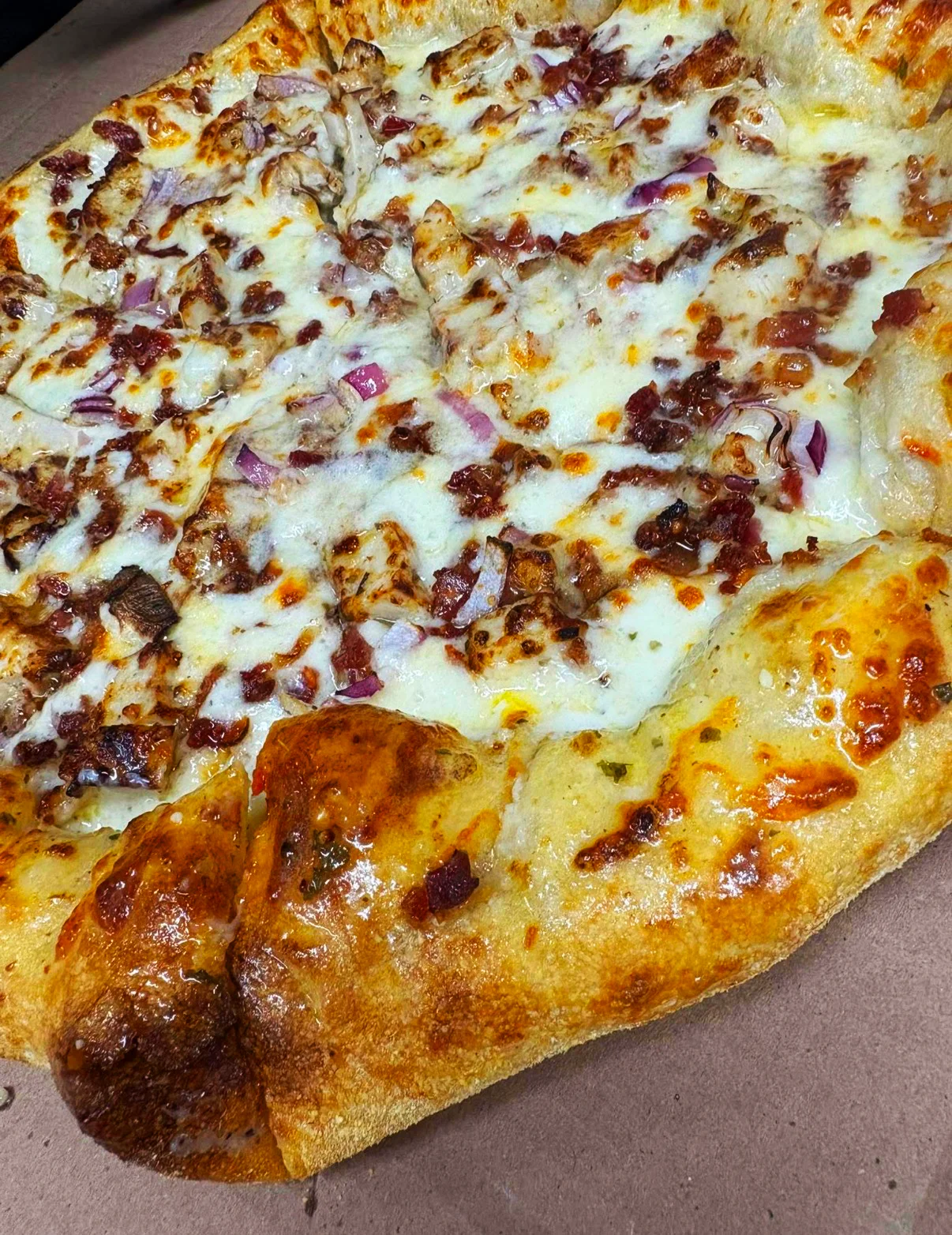 Delicious chicken and bacon dish served on a plate