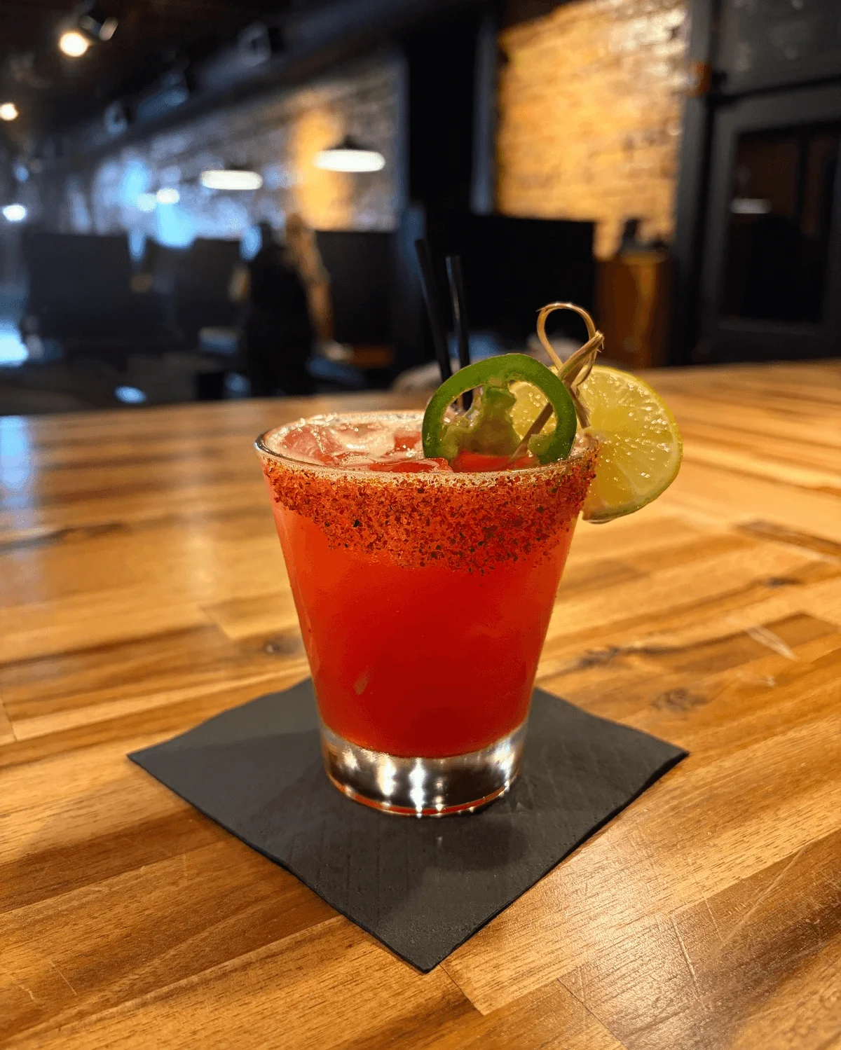 A Watermelon Jalapeno Margarita from Vault on Fillmore in Corinth MS.