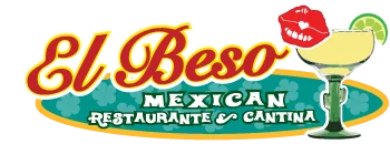 Colorful logo of El Beso Mexican Restaurante & Cantina